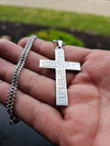 Contemporary Silver Christian Necklace