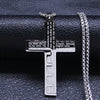 Contemporary Silver Christian Necklace